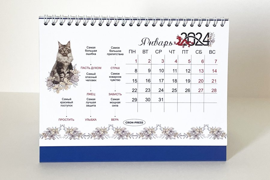 Настольный календарь – домик (Я самая красивая и я не дура)